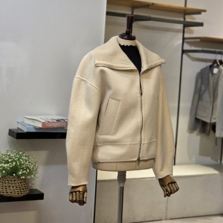 니트 카라 핸드메이드 점퍼