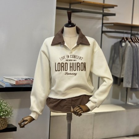 셔츠배색 맨투맨