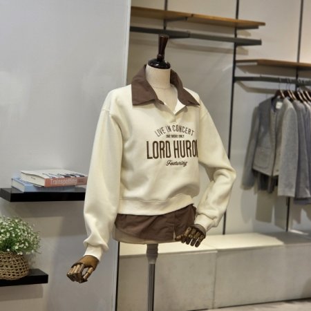 셔츠배색 맨투맨