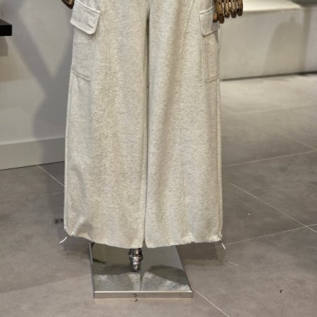 옆 포켓 와이드 트레이닝 팬츠