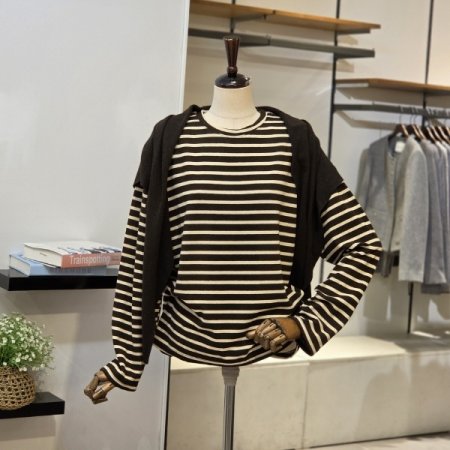 머플러세트 기모 단가라 티셔츠