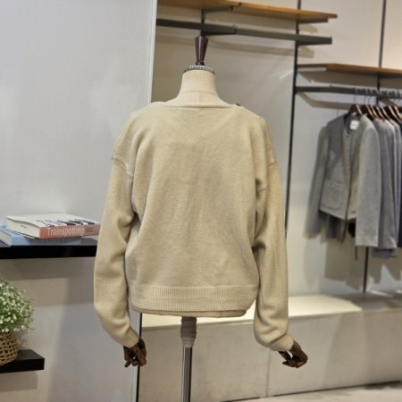 나시 SET 단추V넥 가디건