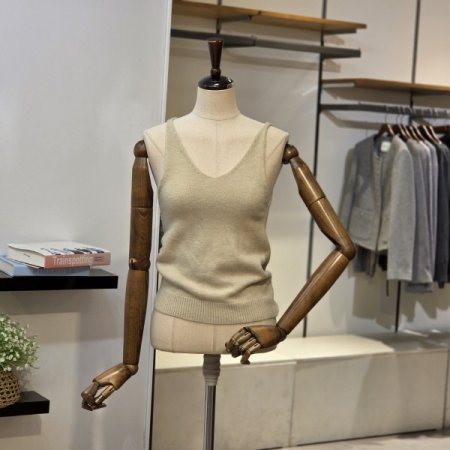 나시 SET 단추V넥 가디건