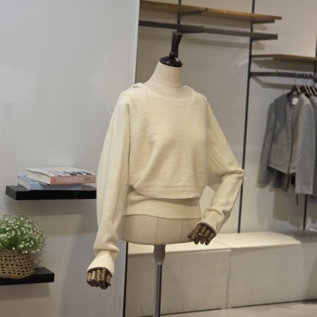 나시SET 보트넥 돌먼 니트