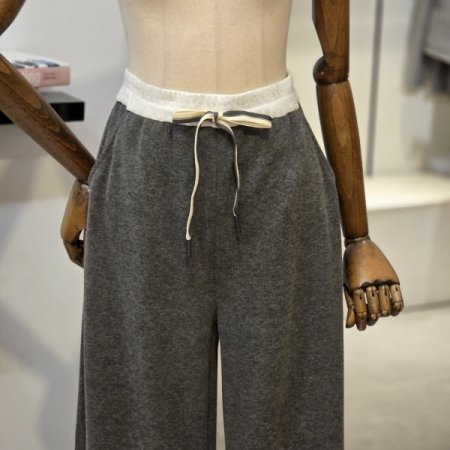 배색 스트링밴딩 트레이닝 팬츠