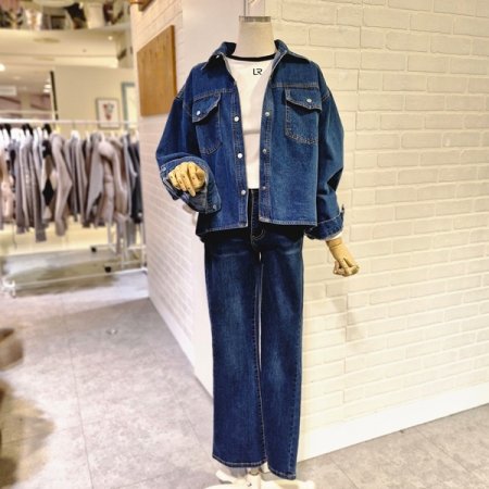 르부츠컷데님팬츠