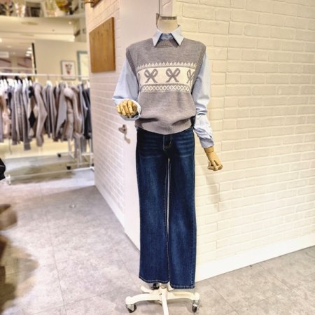 르부츠컷데님팬츠