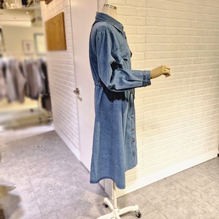 포켓스트링데님원피스