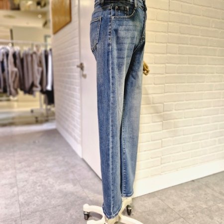 구일배기일자데님팬츠