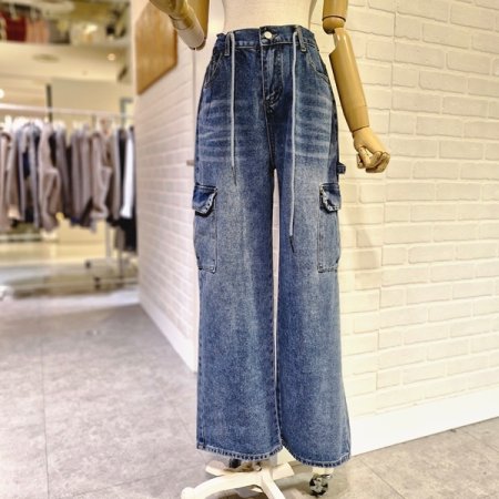 카고와이드데님팬츠