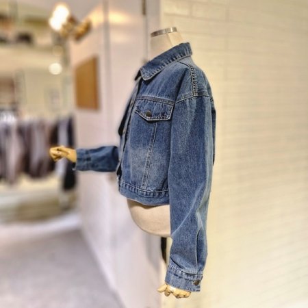 날개크롭데님자켓