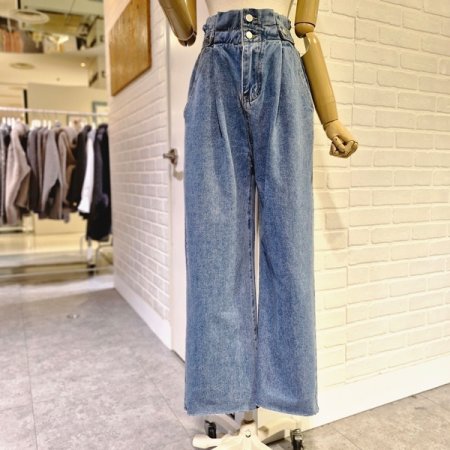 옆단추와이드팬츠