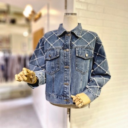 다이아진주데님자켓