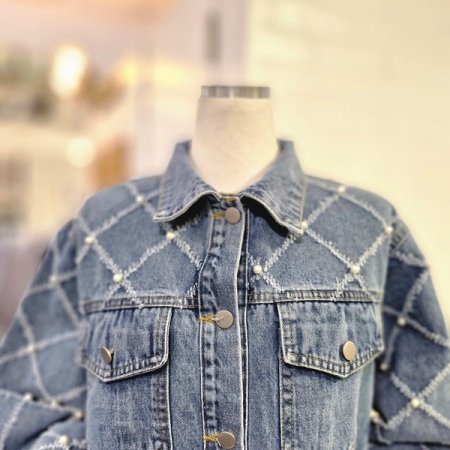 다이아진주데님자켓