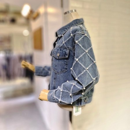 다이아진주데님자켓