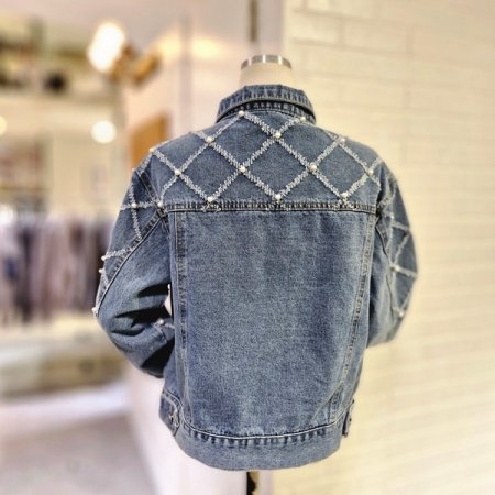 다이아진주데님자켓