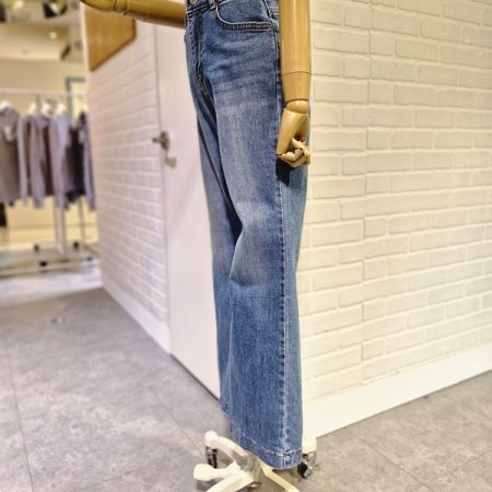 르둘공세미부츠컷데님팬츠