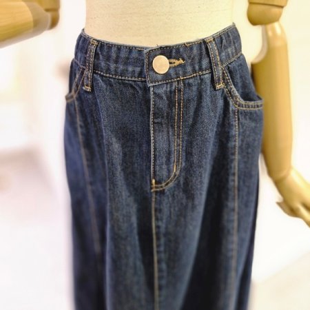 르피데님A라인스커트