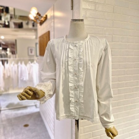 르러플단작블라우스