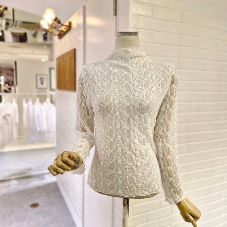 큰꽃시스루블라우스