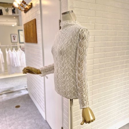 큰꽃시스루블라우스