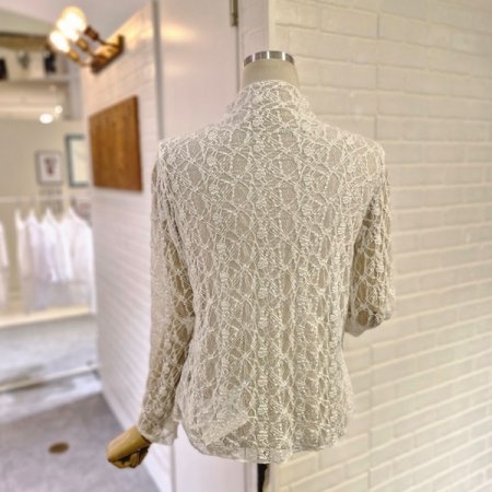 큰꽃시스루블라우스