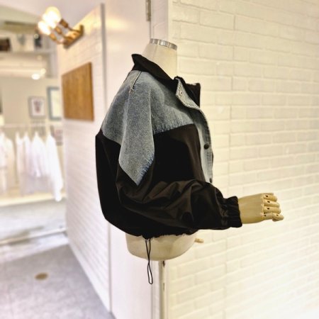 르배색데님점퍼