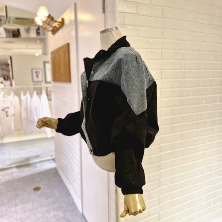 르배색데님점퍼