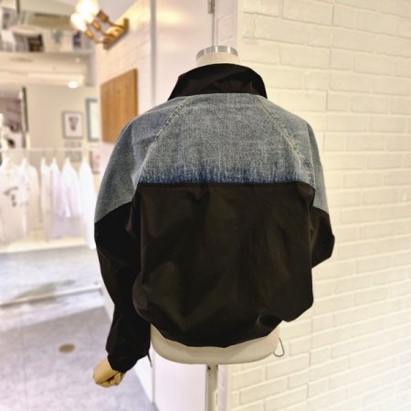 르배색데님점퍼