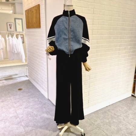 르데님배색트레이닝복