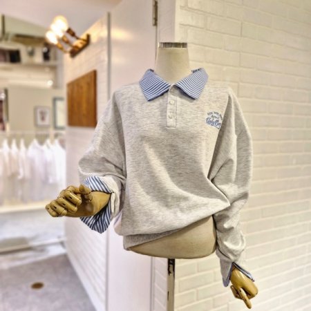 르셔츠배색티셔츠