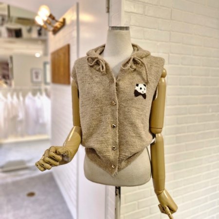 르팬더후드니트조끼