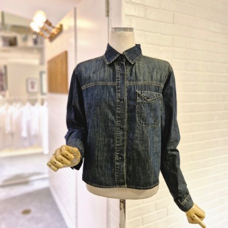 데님베이직케이프세트셔츠