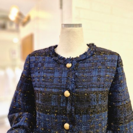 르포켓버튼트위드자켓