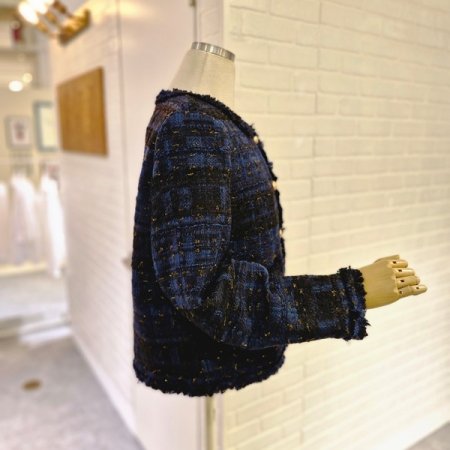 르포켓버튼트위드자켓