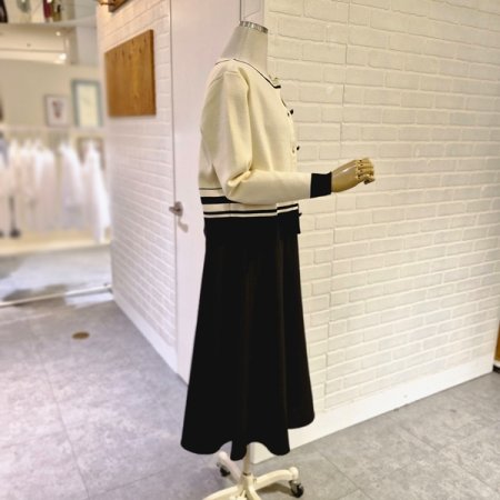 르배색라운드세트원피스