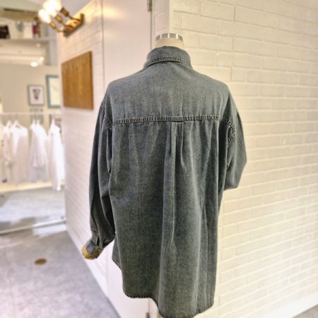 르리본데님셔츠