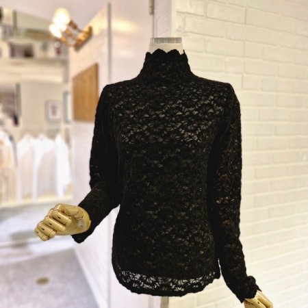 르벨벳망사블라우스