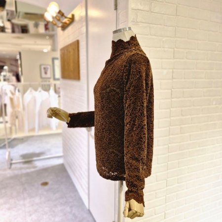 르벨벳망사블라우스