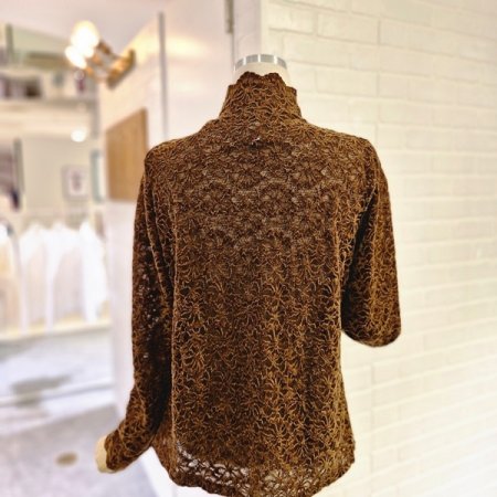 르벨벳망사블라우스