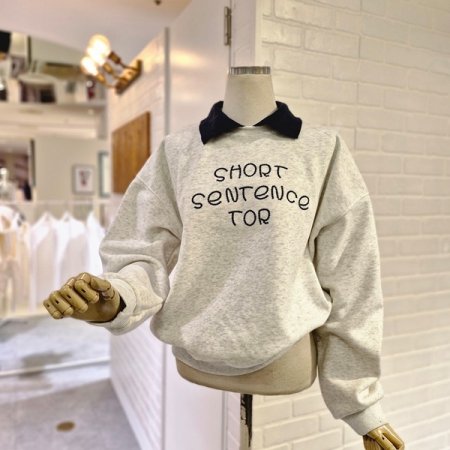 르카라배색레터링티셔츠