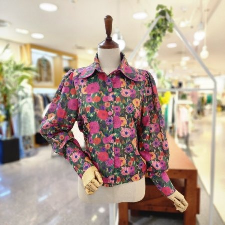 긴 잼마 블라우스