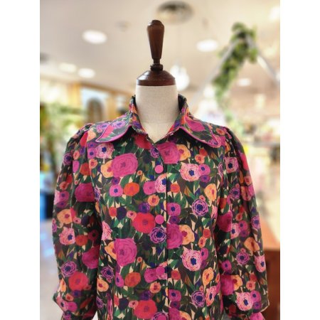 긴 잼마 블라우스