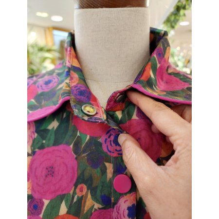 긴 잼마 블라우스