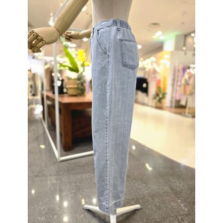 허리뒷밴딩 통일자팬츠