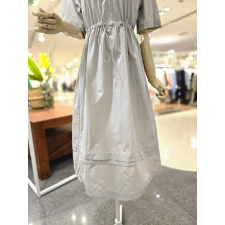 바스락 허리스트링 후드원피스