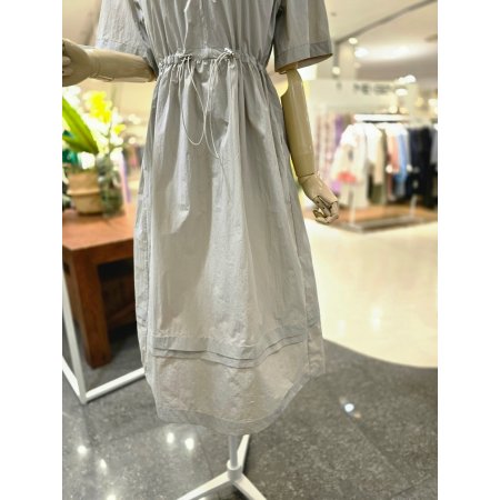 바스락 허리스트링 후드원피스