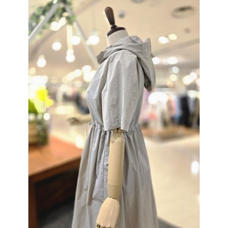 바스락 허리스트링 후드원피스