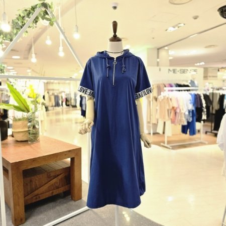 소매레터링 후드원피스