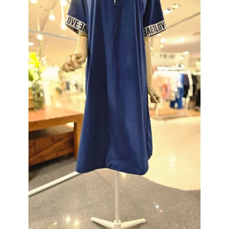 소매레터링 후드원피스